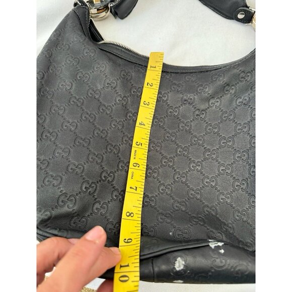 Gucci Guccissima Hobo GG Leather Twins Medium Shoulder Bag Brown - Picture 11 of 16